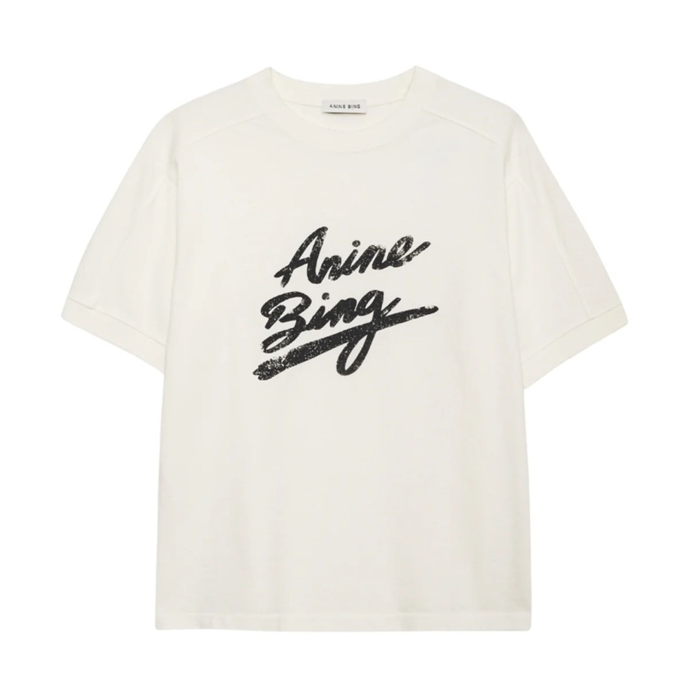 NWT Anine Bing Jaylin Signature Tee XS